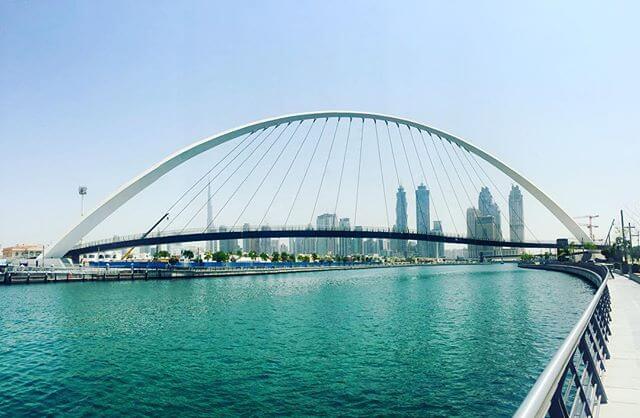 Dubai Water Canal Day View
